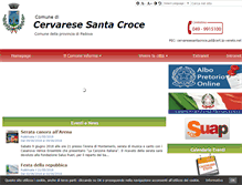 Tablet Screenshot of comune.cervarese.pd.it